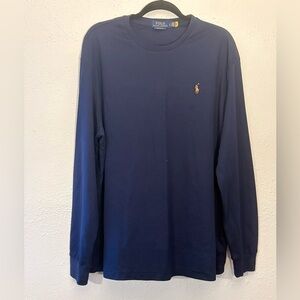 Polo Ralph Lauren Interlock Long Sleeve Shirt T-Shirt Preppy Pony Sweatshirt L